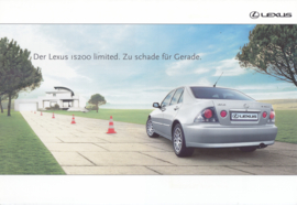 IS200 Limited Sedan brochure, 12 pages, 2004, German language