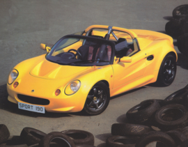Elise Sport 190, 2 page leaflet, 25 x 19,5 cm, factory-issued, English