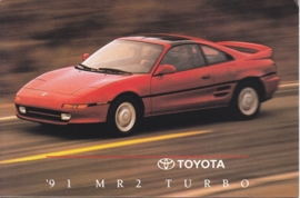 MR2 Turbo, US postcard, 1991