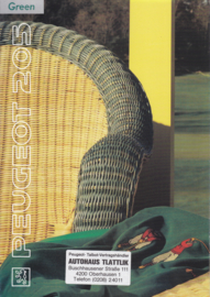 205 Green brochure, 8 pages, A4-size, about 1991, German language
