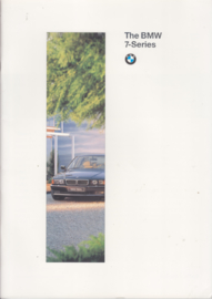 7-Series Sedans brochure, 48 pages, A4-size, 1/1996, English language