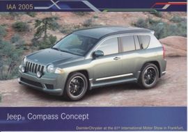 Jeep Compass Concept, A6-size postcard, IAA 2005