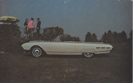 Thunderbird Convertible, US postcard, standard size, 1963, # 56323-B