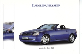 Mercedes-Benz SLK Cabriolet, A6-size postcard, Geneva 2000 French