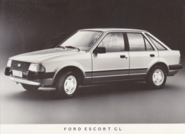 Ford Escort GL, press photo, Dutch, 1983