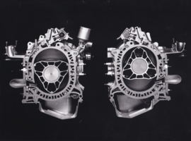 Mazda HR-X2 concept car hydrogen rotary engine, press photo, Japan, 9/1993