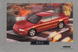 MX-6 Sports Coupe, 1995, US postcard, A5-size