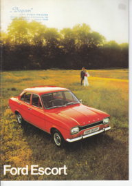 Escort brochure, 20 pages, 8/1973, Dutch language