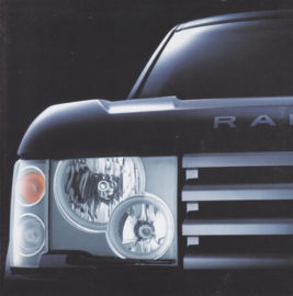 Range Rover intro folder, 6 square pages, 2002, Dutch language