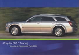 Chrysler 300 C Touring, A6-size postcard, Paris 2004