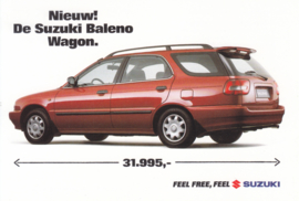 Baleno Wagon, DIN A6-size postcard, Dutch language, 1997