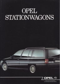 Stationwagons (Kadet & Omega) brochure, 20 pages, 05/1989, Dutch language