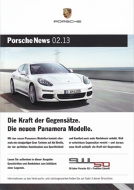 News 02/2013 with Panamera Modelle, 56 pages, 07/13, German language