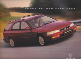 Accord Aero Deck brochure, 20 pages, larger than A4-size, 12/1996, French language (Suisse)