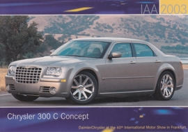 Chrysler 300 C Concept, A6-size postcard, IAA 2003