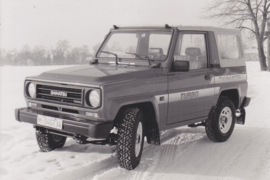 Daihatsu Wildcat GL Turbo 4x4 soft top, press photo, German, 8/1985