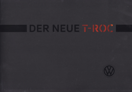 T-Roc intro brochure, A4-size, 24 pages, 10/2017, German language