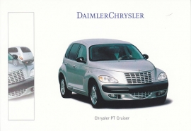 Chrysler PT Cruiser, A6-size postcard, IAA 1999, German