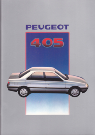 405 Sedan brochure, 46 pages, A4-size, 9/1987, Dutch language