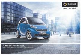 Fortwo Edition Iceshine brochure,  6 pages, 07/2012, German language