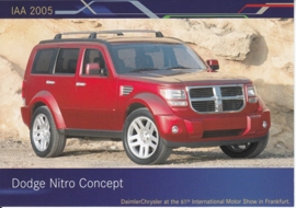 Dodge Nitro Concept, A6-size postcard, IAA 2005