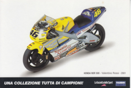 Honda NSR 500 2001, Italian Promocard, DIN A6-size, # 5471