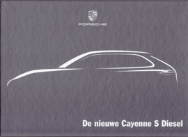 Cayenne S Diesel brochure in magnetic close box, 44 pages, 08/2012, hard covers, Dutch