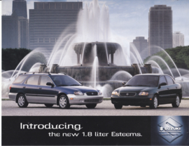 Esteem Sedan & Estate leaflet, 2 pages, 3/1999, USA