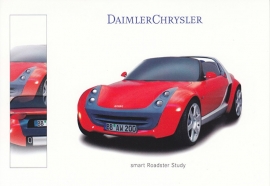 Smart Roadster study, A6-size postcard, IAA 1999, German