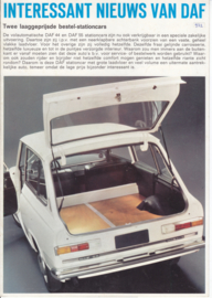 44 & 55 Stationcar-Vans variomatic brochure, 4 pages, 08/69, Dutch language