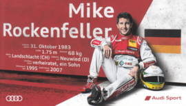 Racing driver Mike Rockenfeller, postcard 2015 season, German language