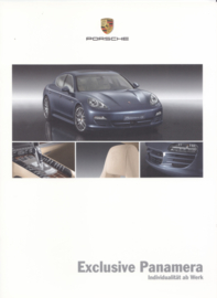 Panamera Exclusive brochure, 16 pages, 01/2009, German