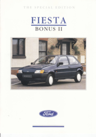 Fiesta Bonus II brochure, 4 pages, 10/1990, English language, UK