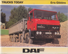 Trucks today - DAF by Eric Gibbins, hard cover book, 130 pages, English language (1981)