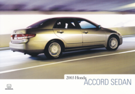 Accord Sedan, US postcard, continental size, 2003, # ZO2315