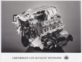 Lotus engine for Chevrolet Corvette [LT5 32V V8] - factory photo - c1990 - UK market