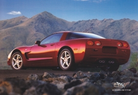 Corvette C5 series 1997, A6 size postcard, 50 years of Corvette, 2003