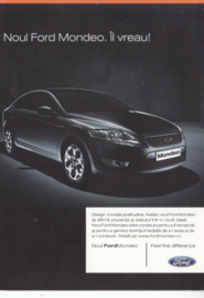 Mondeo postcard, DIN A6-size, Rumanian language, about 2014