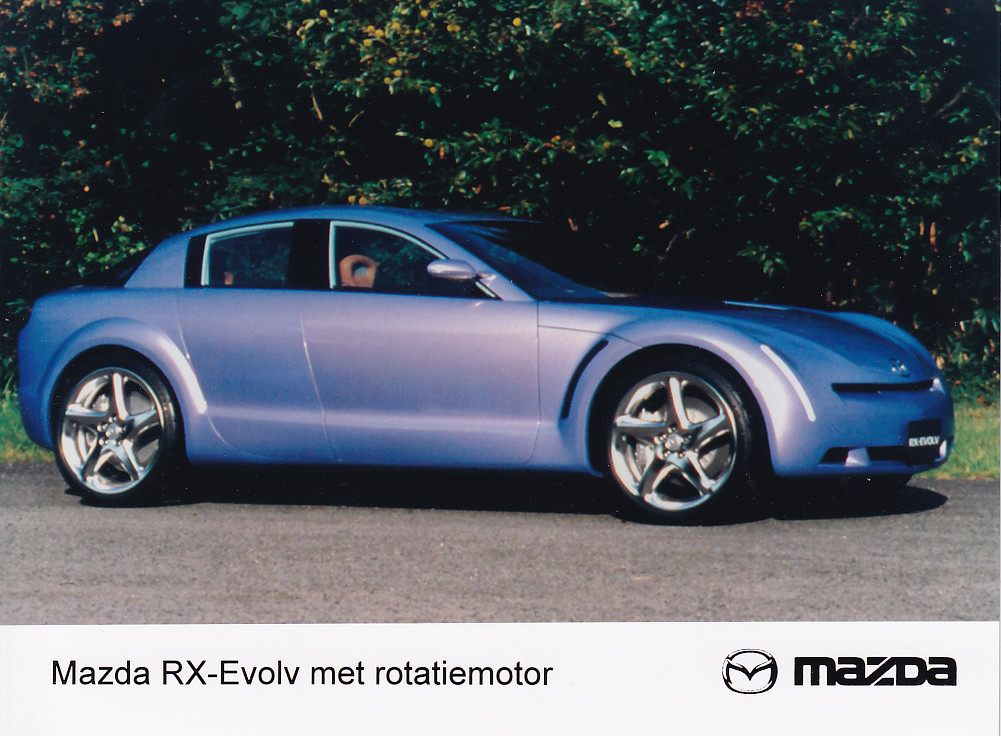 Mazda RX-Evolv rotary engine, press photo, Dutch, 1999