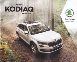 Kodiaq pricelist brochure, 20 pages, 01/2018, Dutch language