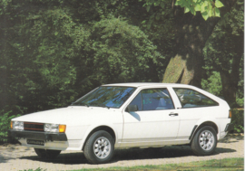 VW Scirocco by Karmann,  A6-size postcard, 1980s, German