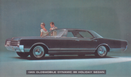 Dynamic 88 Holiday Sedan, US postcard, standard size, 1965,  # 140