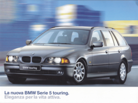 5-Series Touring brochure, 12 pages, A4-size, 01/1997, Italian language