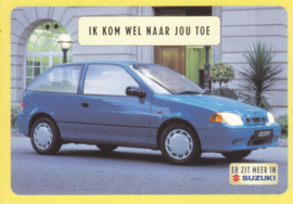 Swift, DIN A6-size postcard, Dutch language, 1999