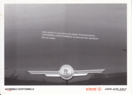 V12 Coupé by a:level detail, DIN A6-postcard, French language, 2001