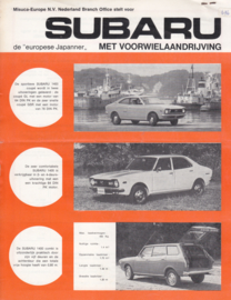 Program leaflet, 2 pages, Dutch language, about 1975