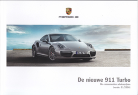 911 Turbo new model (991 II) pricelist, 80 pages, 01/2016, Dutch