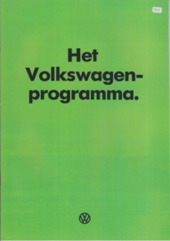 VW Program brochure, 16 pages,  A4-size, Dutch language, 08/1977