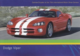 Dodge Viper, A6-size postcard, Geneva 2005