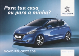 new 208 Hatchback, A6-postcard, Postalfree freecard, Spanish language, 2015